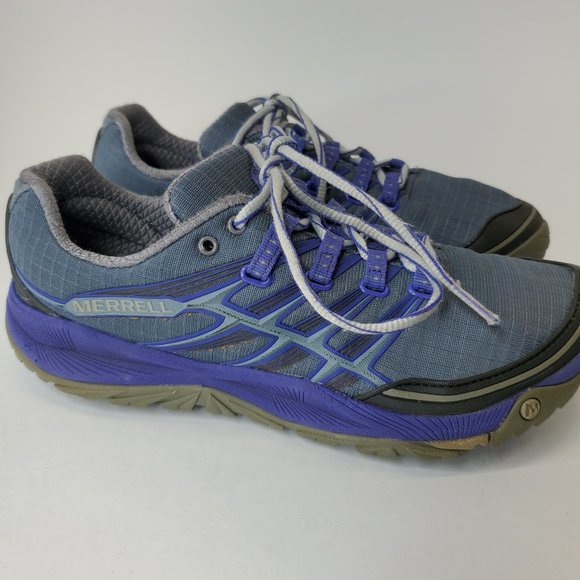 Merrell Shoes Womens Size 7 Trail Running Dark Slate Blue Gray Hiking Lace Up. G - Picture 8 of 16